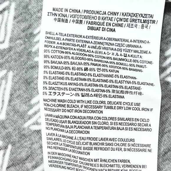 Vans Short Skater Dress Junior Small Side Cut Outs Black White Stretchy Flare - Picture 7 of 7